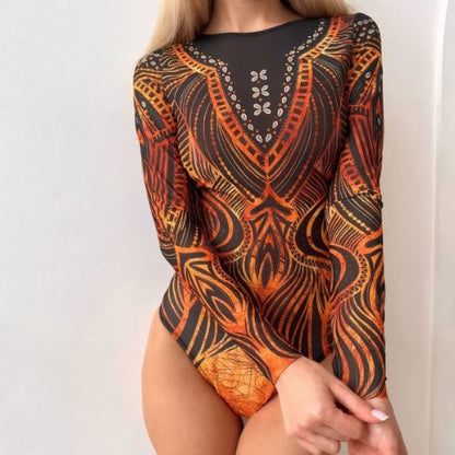 Body de Plage Manches Longues
